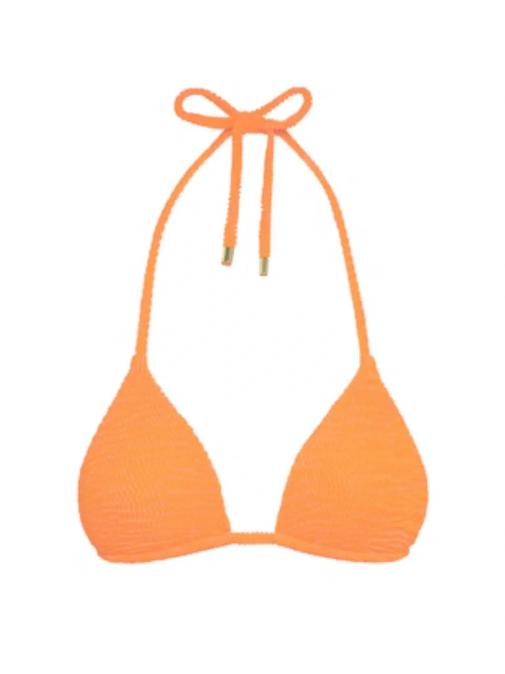 NWT Monday Swimwear Palma Top Tangerine Crinkle